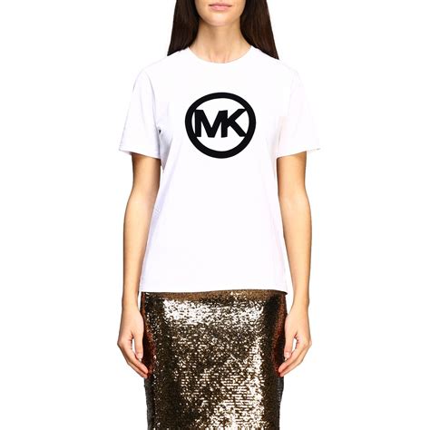 michael kors white textured shirt|Michael Kors t shirt women's.